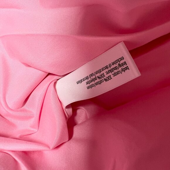 Victoria Secret Heritage Pink Stripe Weekender Bag Tote Zipper Rhinestone Logo - Picture 11 of 11